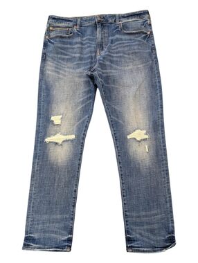 American Eagle Next Level Flex Original Taper Distressed Jeans 38x32